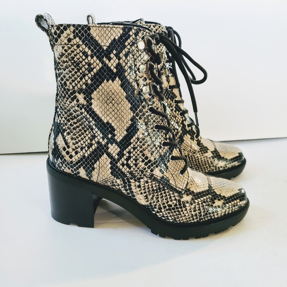 snake combat boots